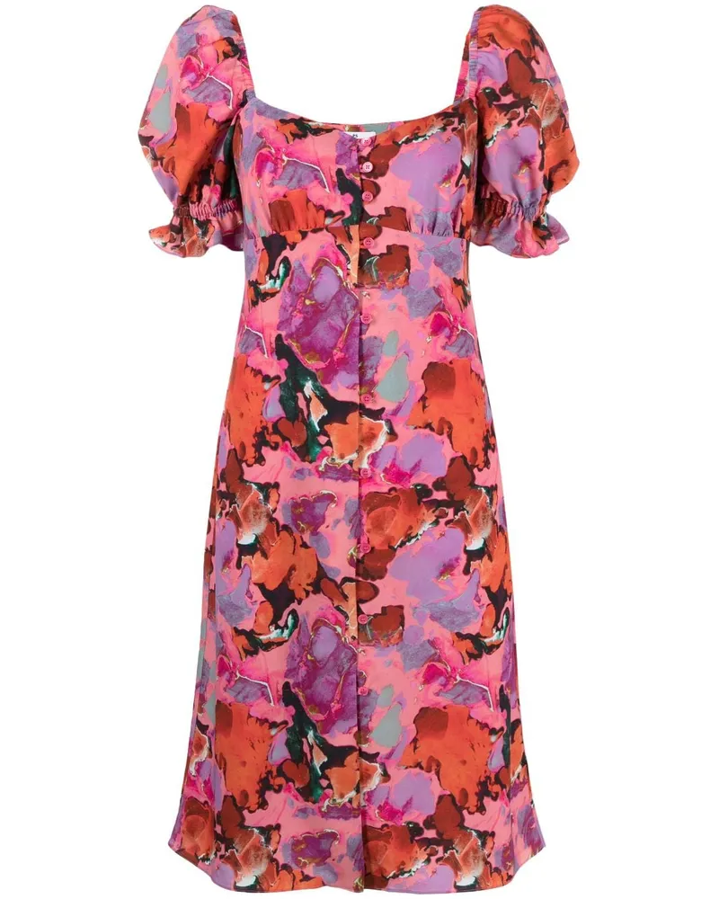 Paul Smith Kleid mit Ballonärmeln - Rosa Rosa