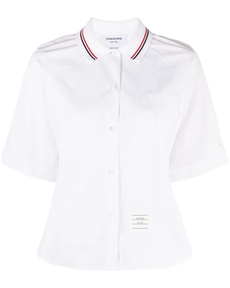 Thom Browne Hemd mit Falten - Weiß Weiß