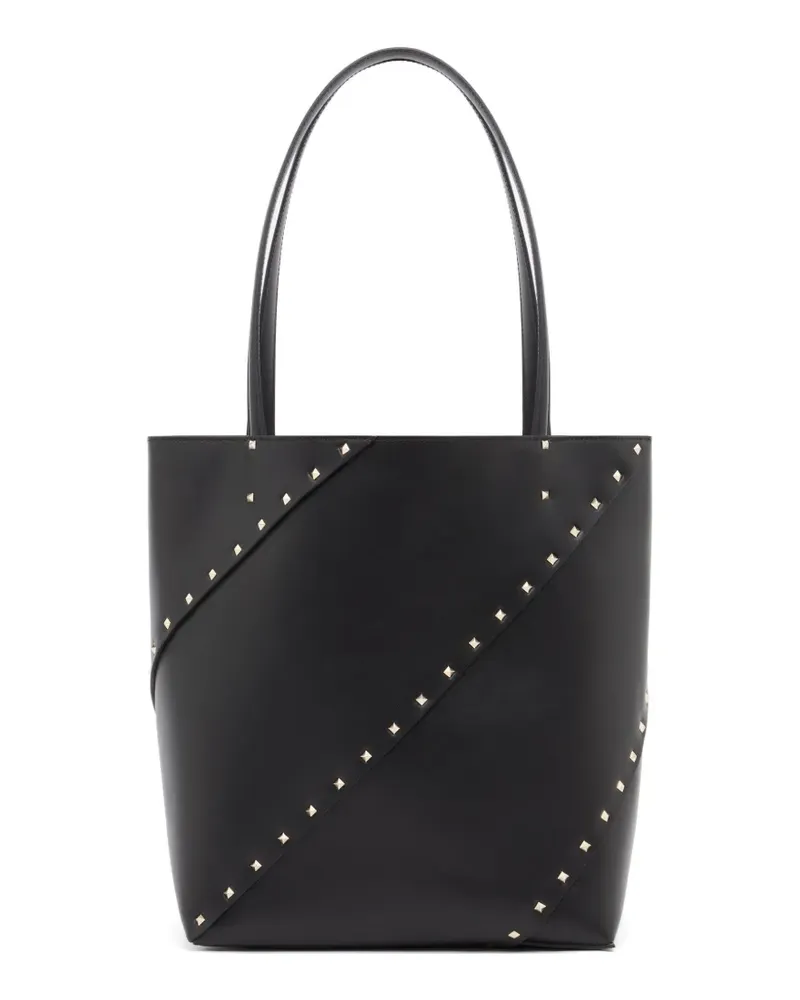 Valentino Garavani Rockstud Wispy calfskin shopping bag - Schwarz Schwarz