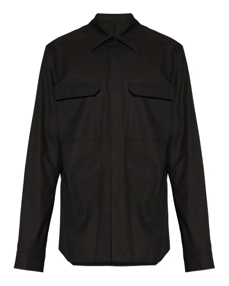 Rick Owens cotton shirt - Schwarz Schwarz