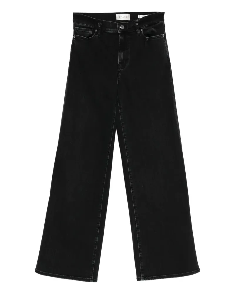 Frame Denim Jeans mit Knopfverschluss - Schwarz Schwarz
