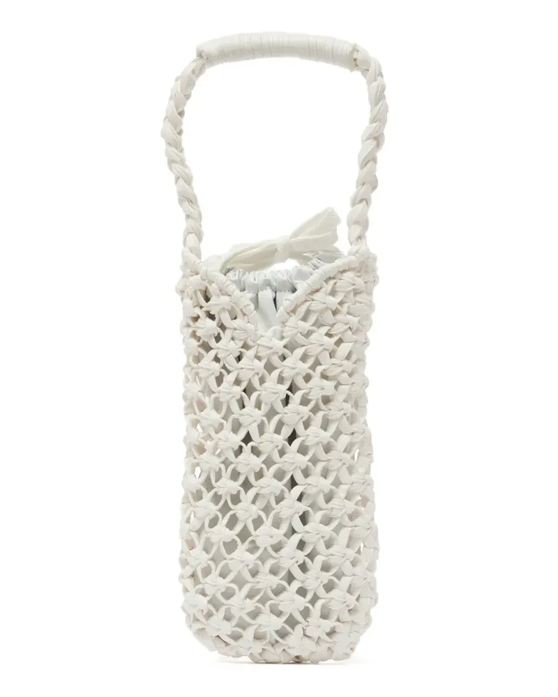 Comme des Garçons Mini-Tasche aus Makramee-Strick - Weiß Weiß
