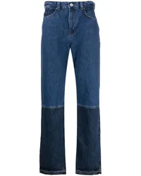 Axel Arigato Zweifarbige Straight-Leg-Jeans Blau