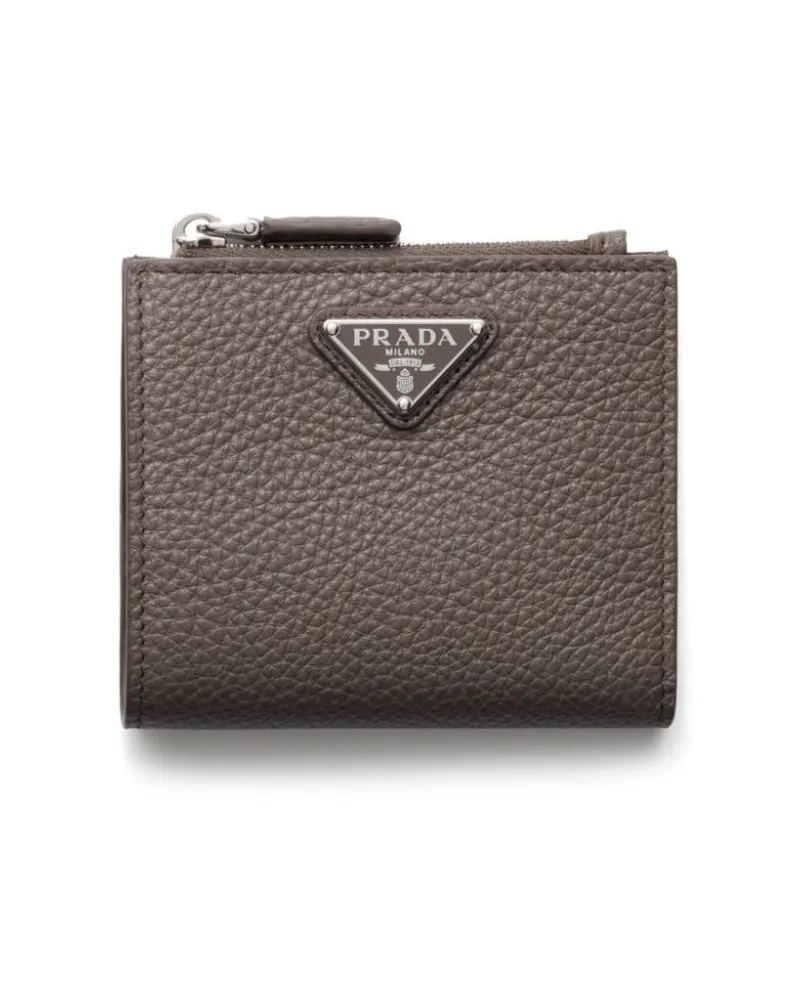Prada Klassisches Portemonnaie - Grau Grau