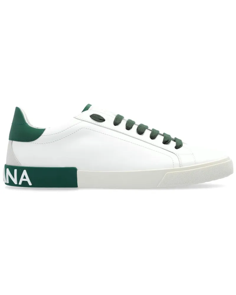 Dolce & Gabbana Portofino Sneakers mit Schnürung - Weiß Weiß