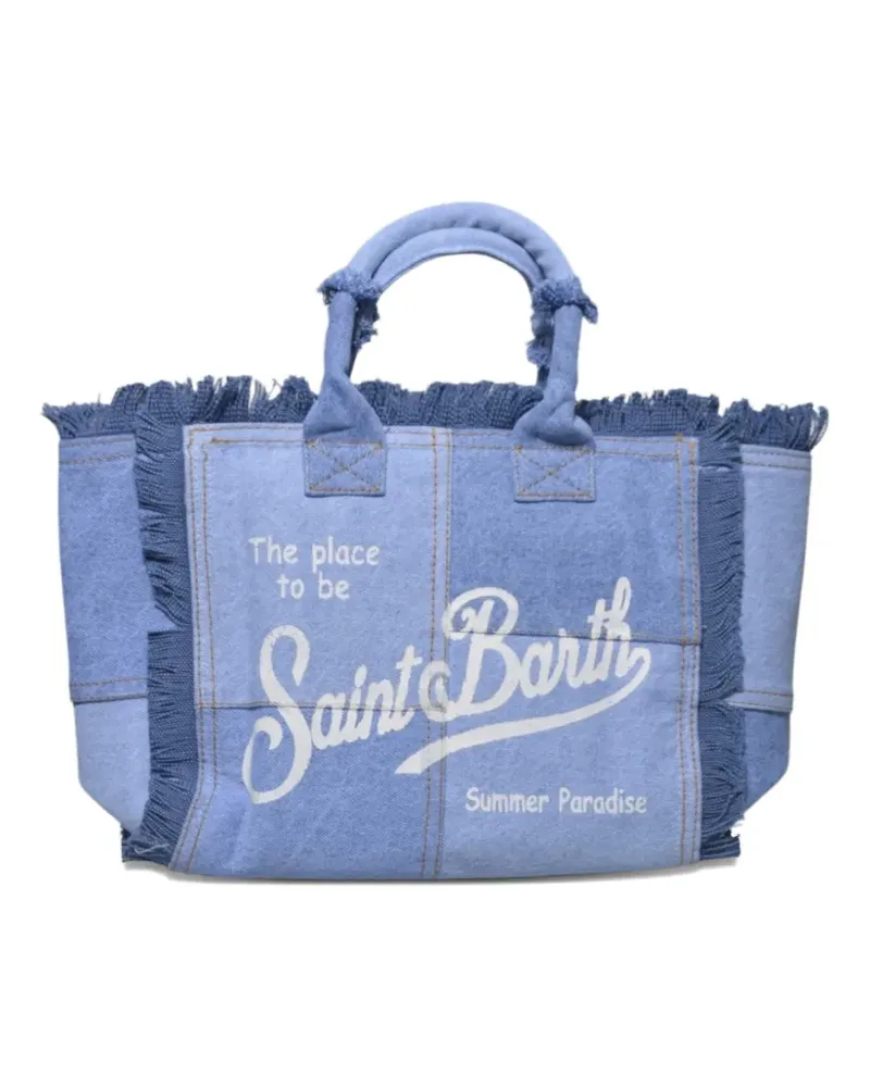 MC2 Saint Barth Colette fringed tote bag - Blau Blau