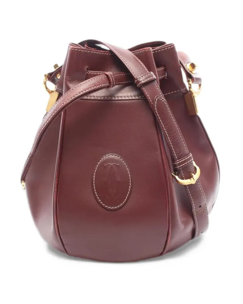 Cartier 2000s Mast Line Beuteltasche - Rot Rot