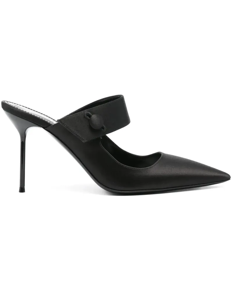 Paris Texas Alexa Mules 90mm - Schwarz Schwarz