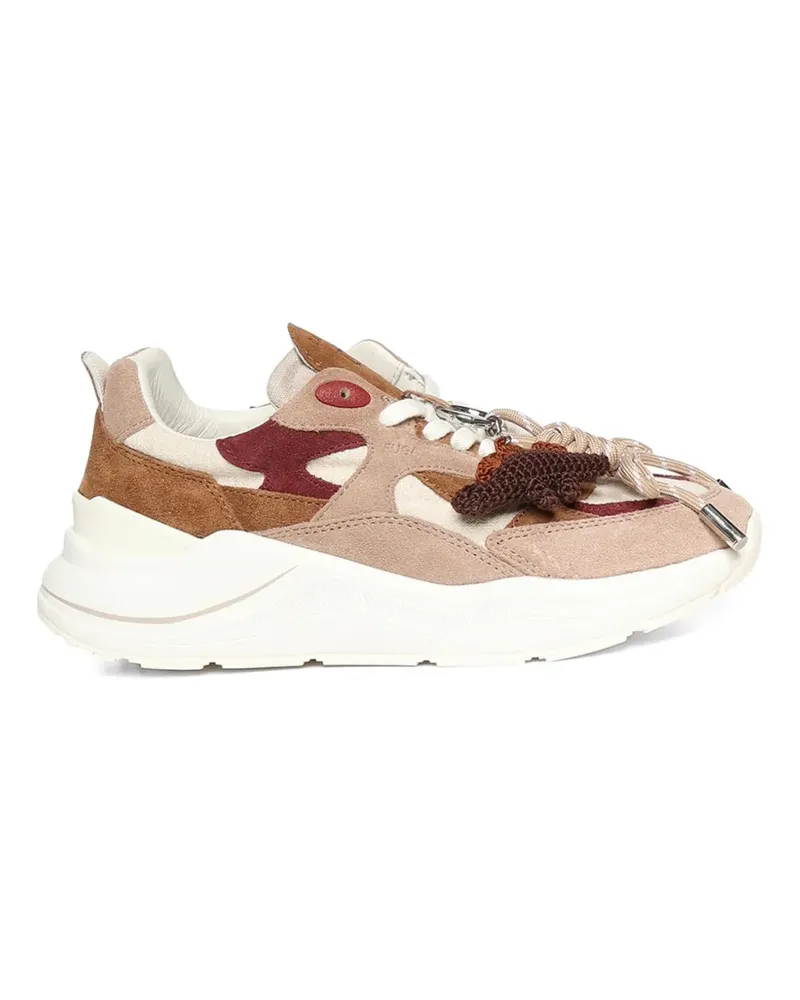 D.A.T.E. Fuga panelled sneakers - Nude Nude
