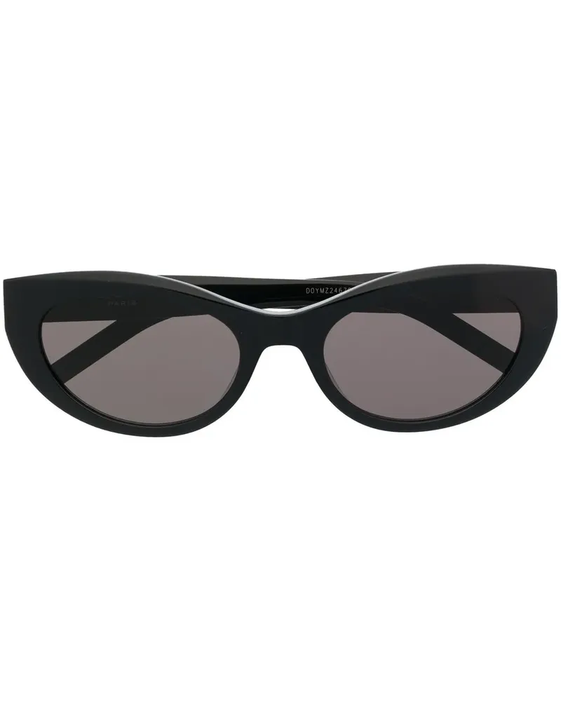 Saint Laurent Cat-Eye-Sonnenbrille - Schwarz Schwarz