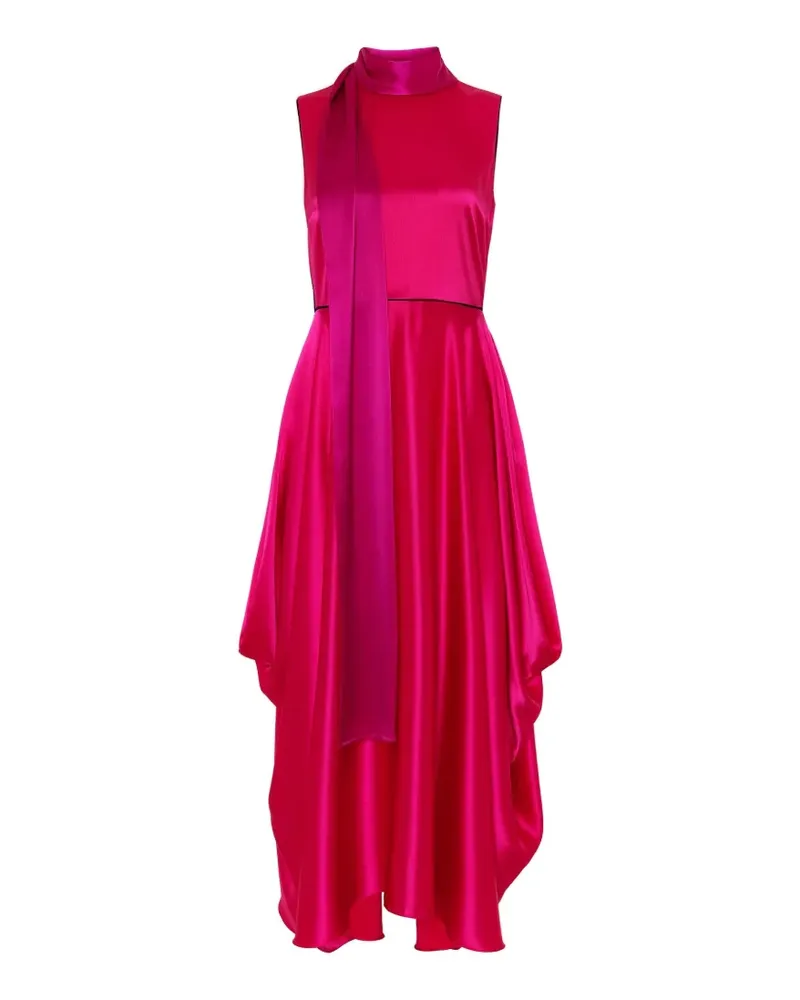 Roksanda Ilincic Aela draped midi dress - Rosa Rosa