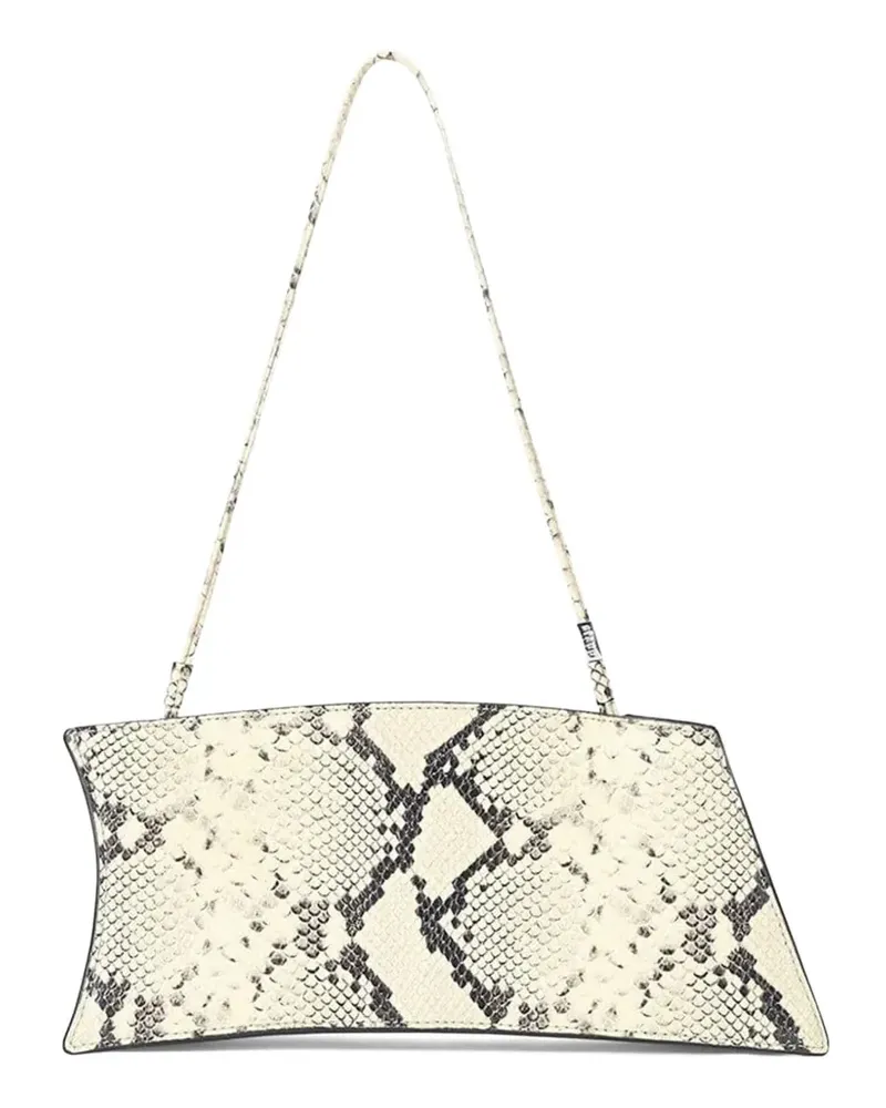 STAUD snakeskin coco shoulder bag - Nude Nude