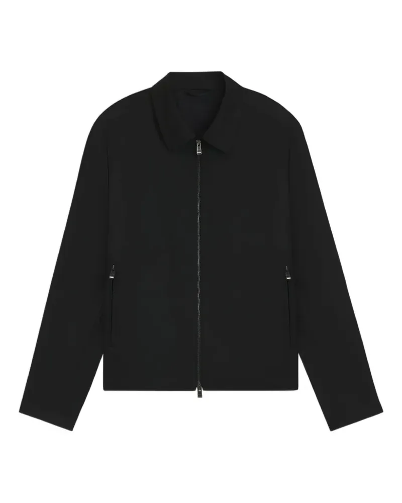 HUGO BOSS zip-up wool jacket - Schwarz Schwarz