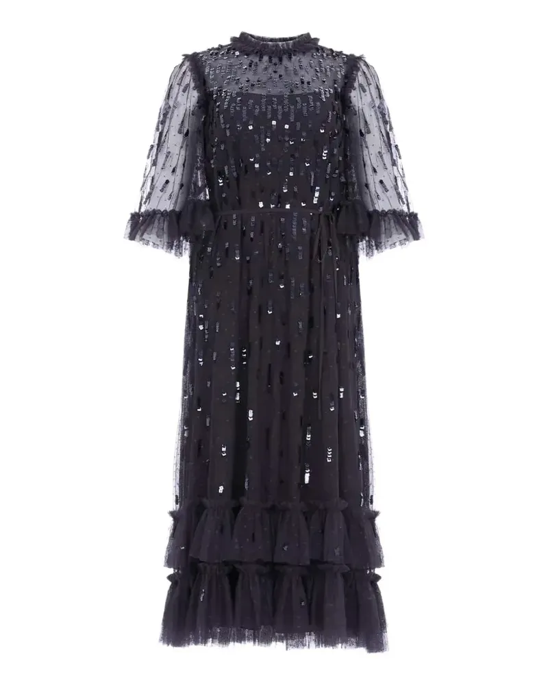 Needle & Thread sequin ruffled dress - Grau Grau