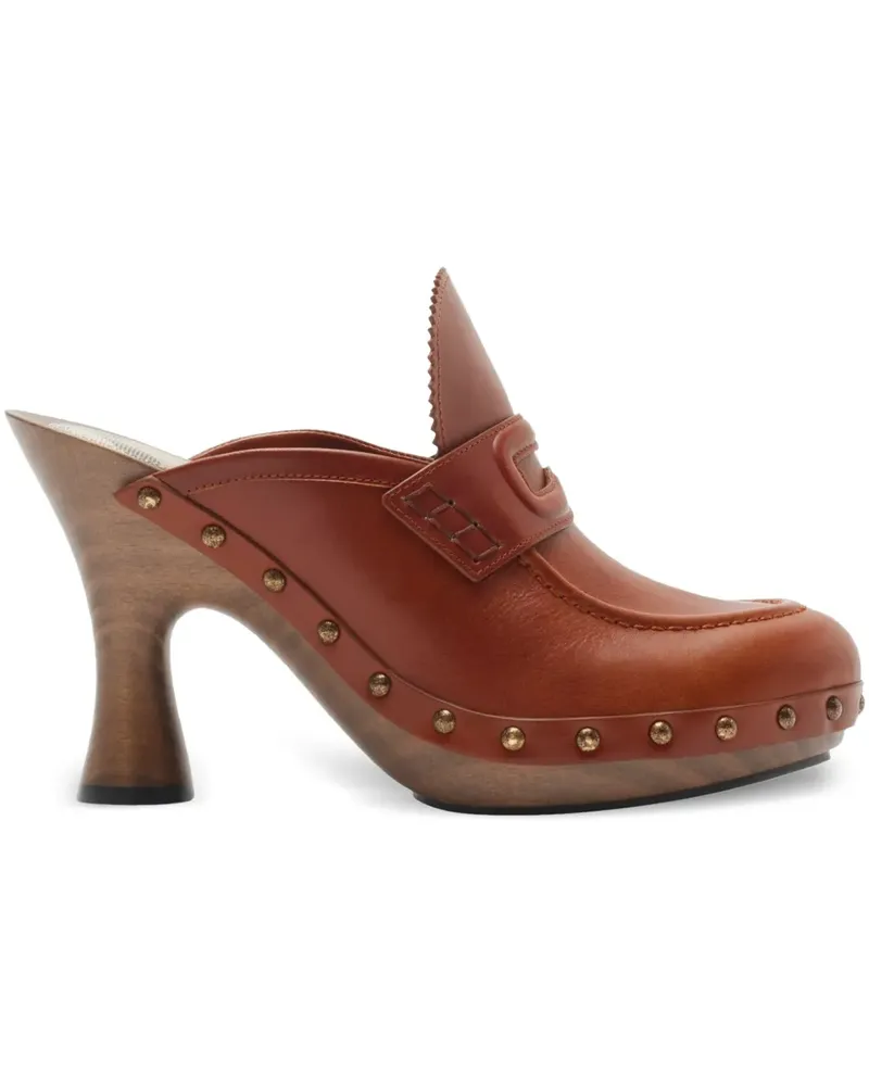 Burberry Potter Mules 111mm - Braun Braun