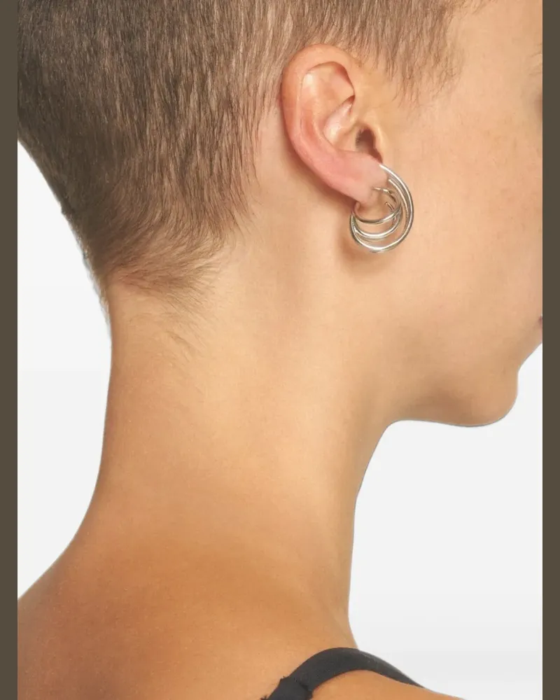PANCONESI Kleine Orbit Ohrringe - Silber Silber