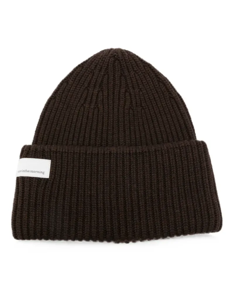 nine:inthe:morning ribbed-knit beanie hat - Braun Braun