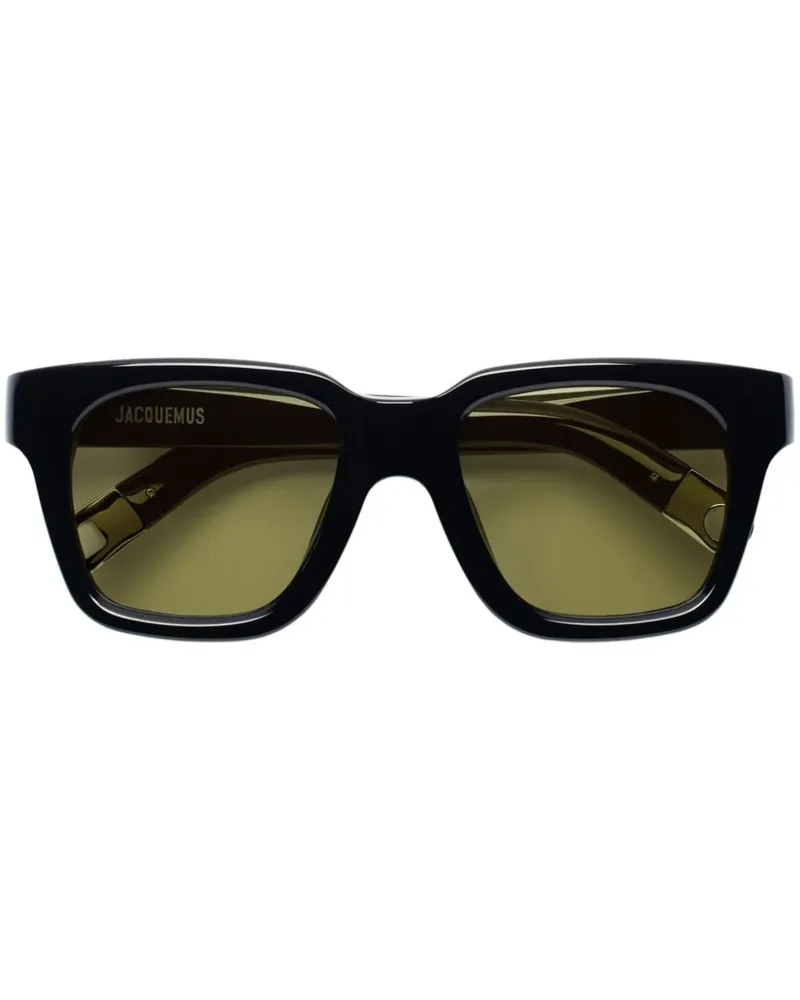 Jacquemus Les Lunettes Carino Sonnenbrille - Schwarz Schwarz