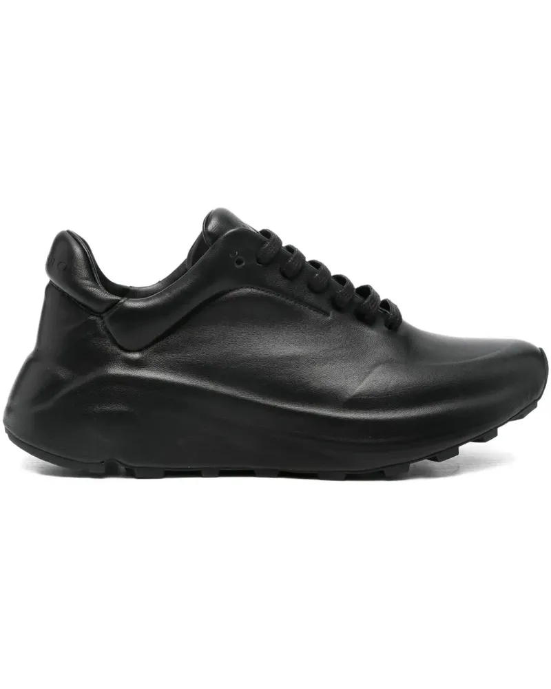 Roberto del Carlo Sneakers aus Leder - Schwarz Schwarz
