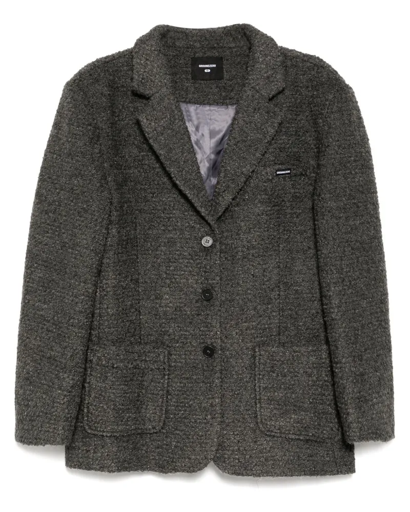 Ground Zero Einreihiger Blazer - Grau Grau
