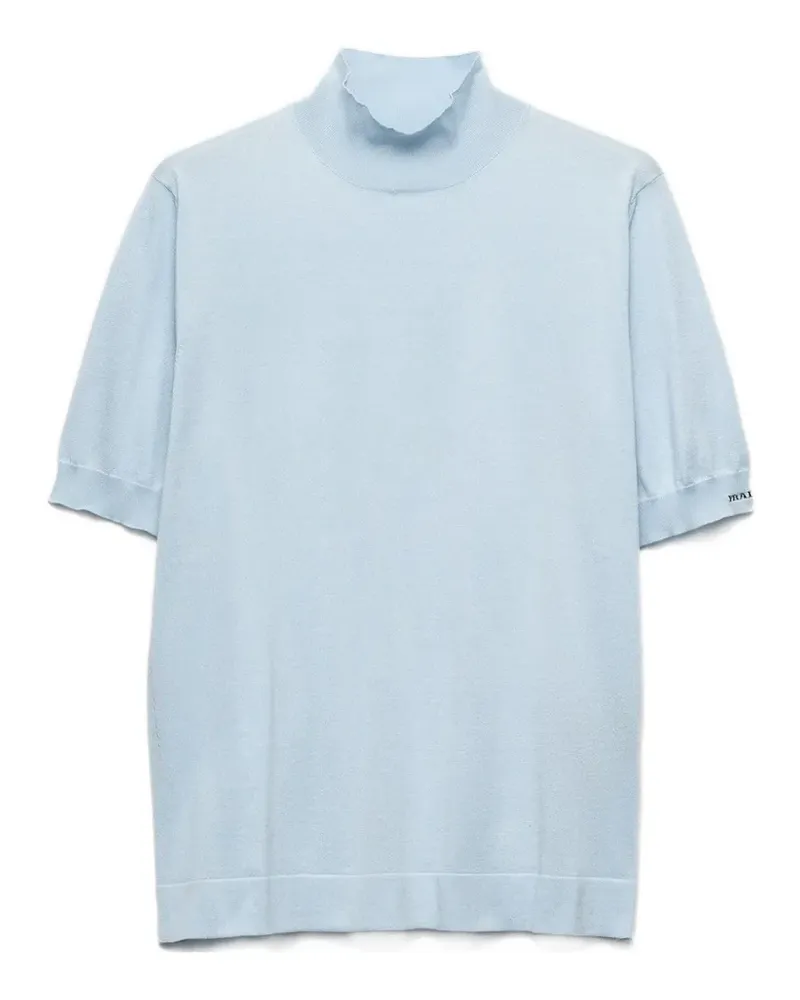Prada short-sleeved knitted T-shirt - Blau Blau