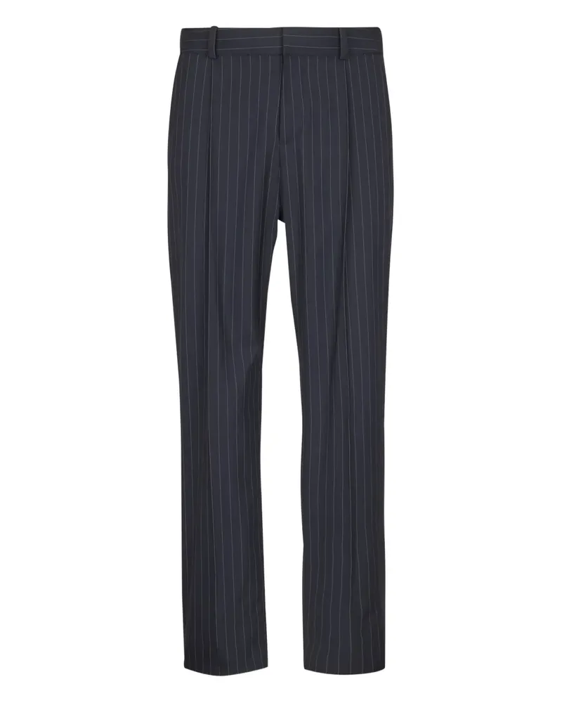 Balmain Bundfaltenhose mit Nadelstreifen - Blau Blau