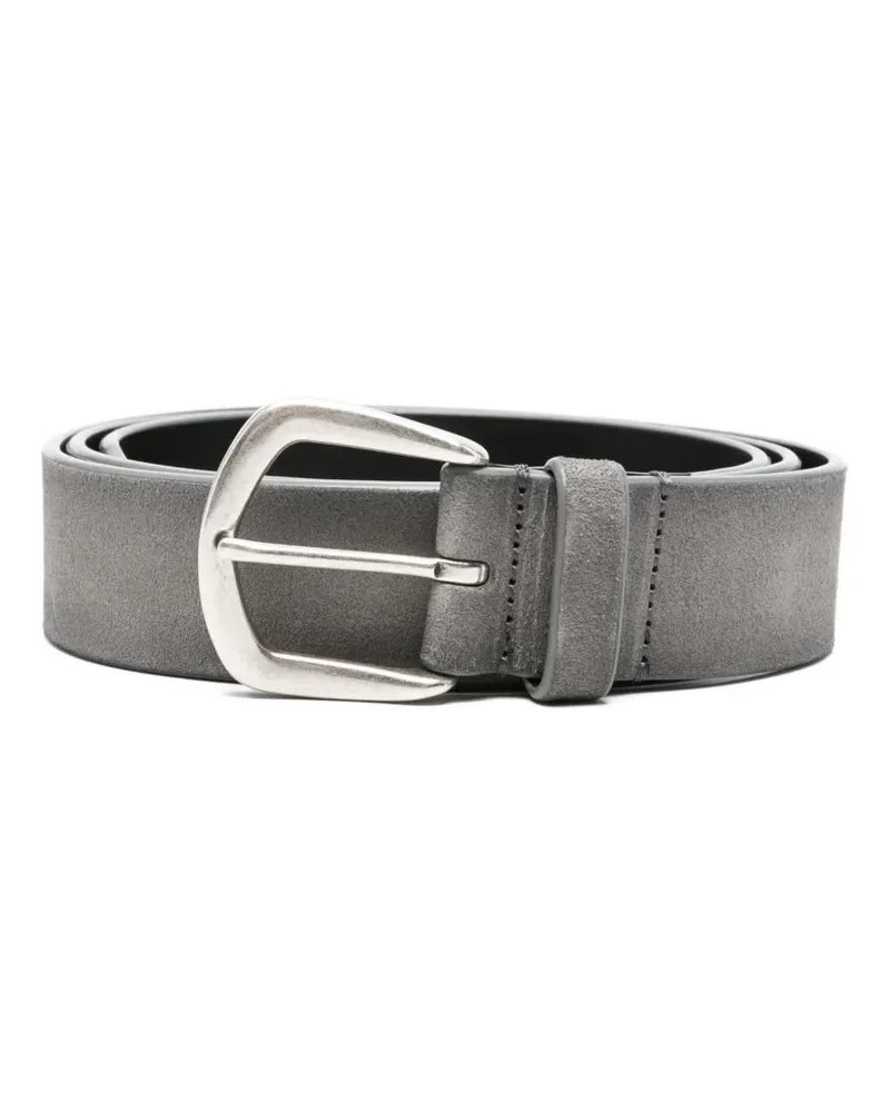 Officine Creative Italia suede buckle belt - Grau Grau