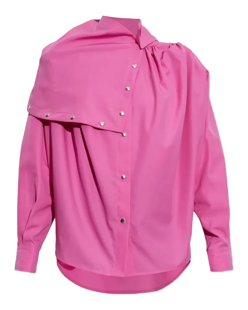 IRO Fatal asymmetric layered shirt - Rosa Rosa