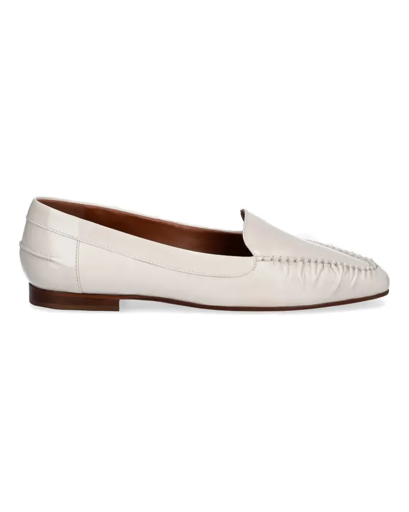 Pollini Uptown whipstitch-trim loafers - Nude Nude