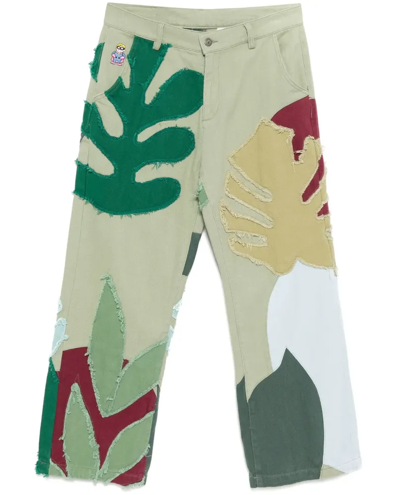KidSuper Hose im Patchwork-Look - Grün Grün