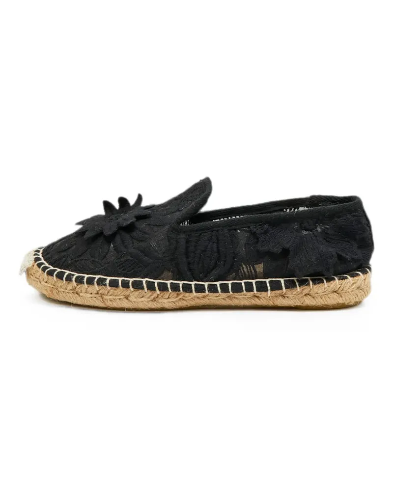 Tory Burch Jackie Espadrilles aus Spitze - Schwarz Schwarz
