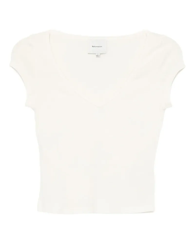 Reformation Mateo T-Shirt - Nude Nude