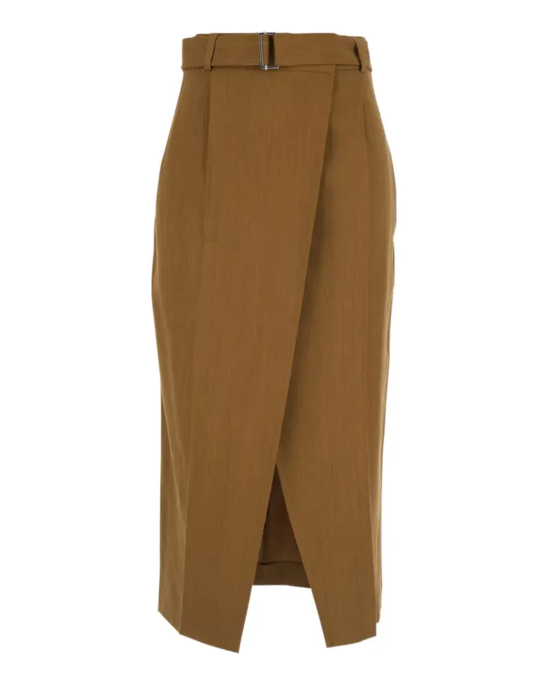 TELA belted midi skirt - Braun Braun