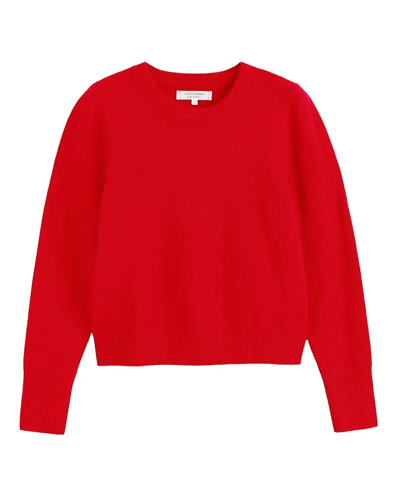 Chinti & Parker Cropped-Kaschmirpullover - Rot Rot