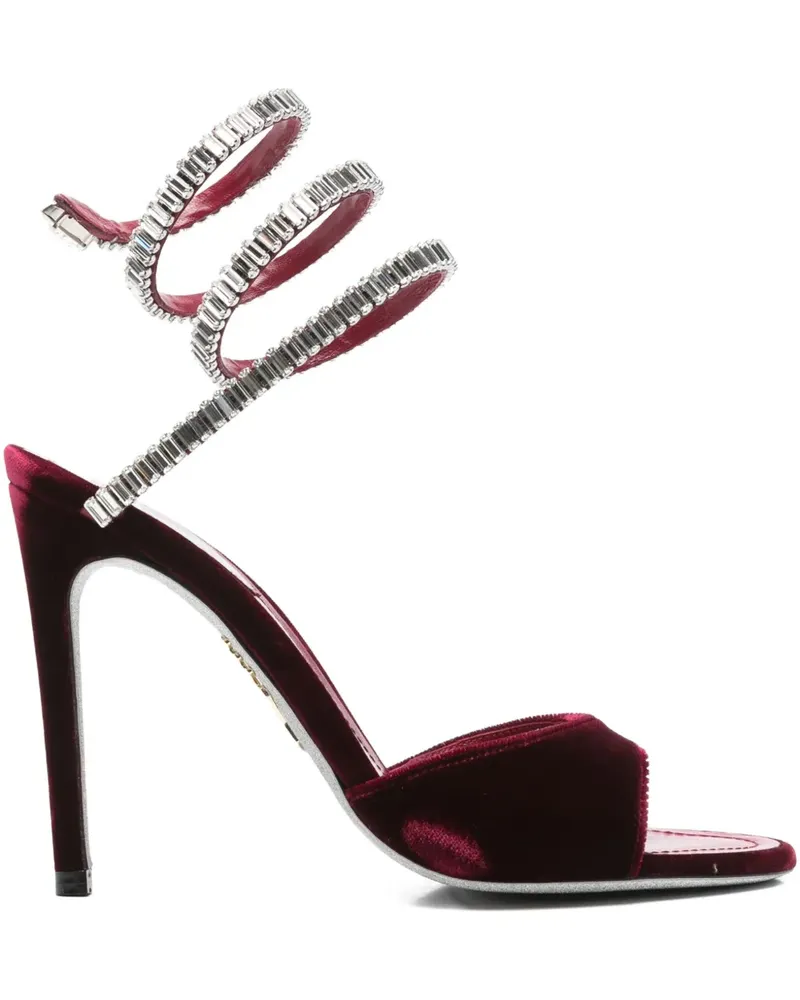 René Caovilla 105mm Cleo Spark sandals - Rot Rot