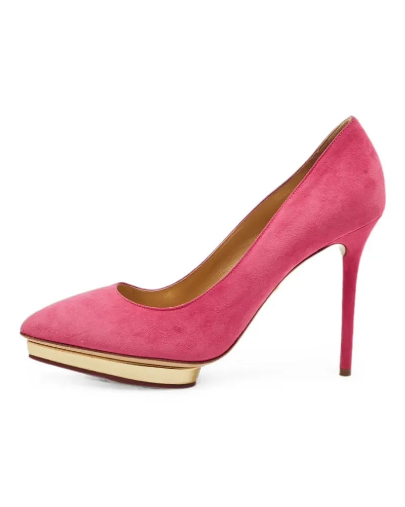 Charlotte Olympia Dotty platform pumps - Rosa Rosa