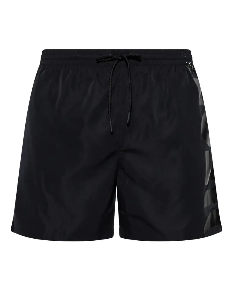Diesel Badeshorts mit Logo-Print - Schwarz Schwarz