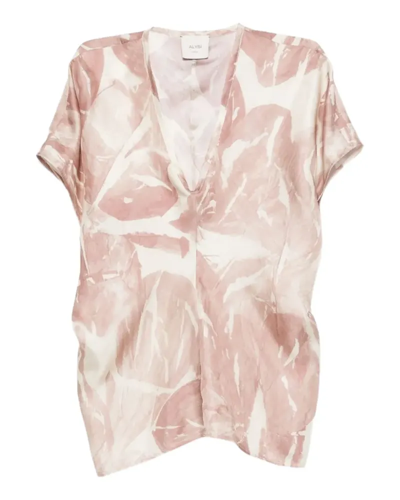 ALYSI printed silk blouse - Rosa Rosa