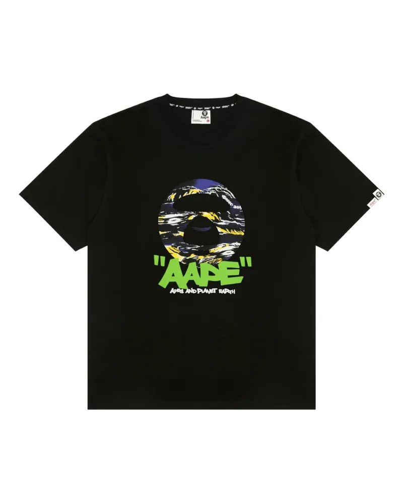 BAPE graphic crew-neck T-shirt - Schwarz Schwarz