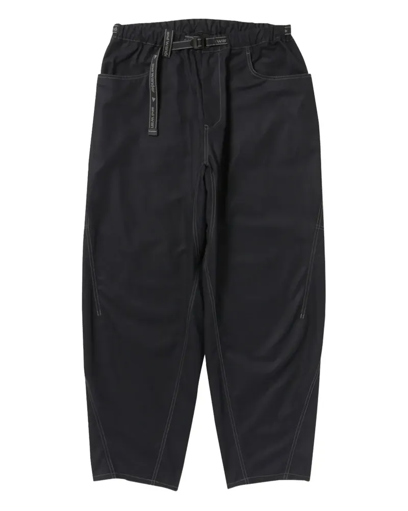 and wander stitching-detail trousers - Schwarz Schwarz