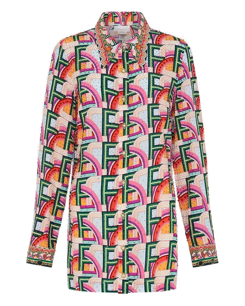 Camilla Kleid mit Print - Rosa Rosa