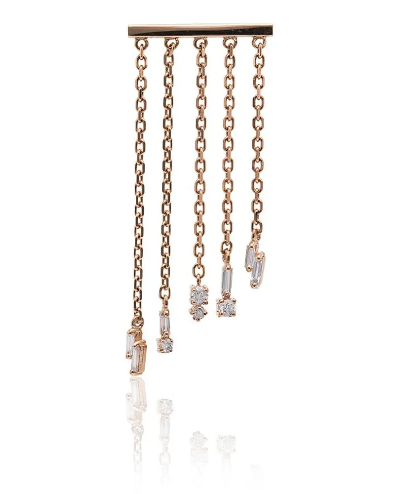 Suzanne Kalan 18kt 'Fringe' Rotgoldohrringe mit Diamanten Gold