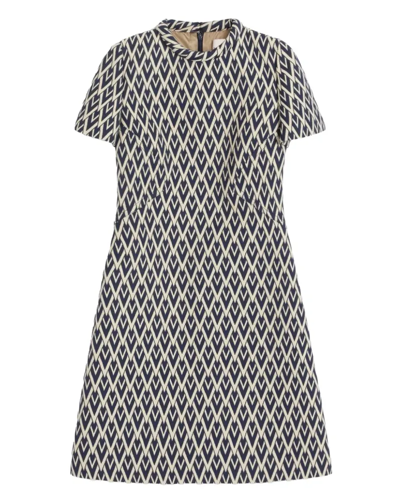 Valentino Garavani Toute La V Jacquard-Minikleid - Nude Nude