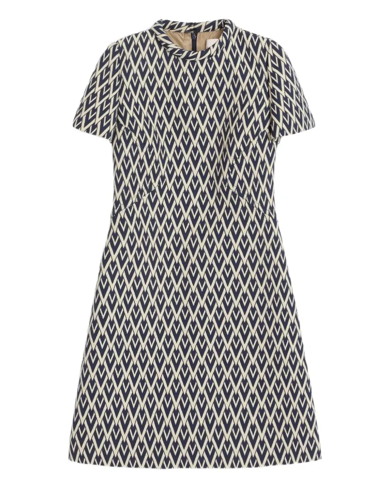 Valentino Garavani Toute La V Jacquard-Minikleid - Nude Nude