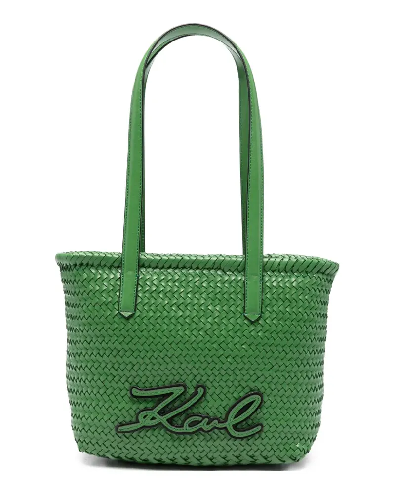 Karl Lagerfeld braided tote bag - Grün Grün
