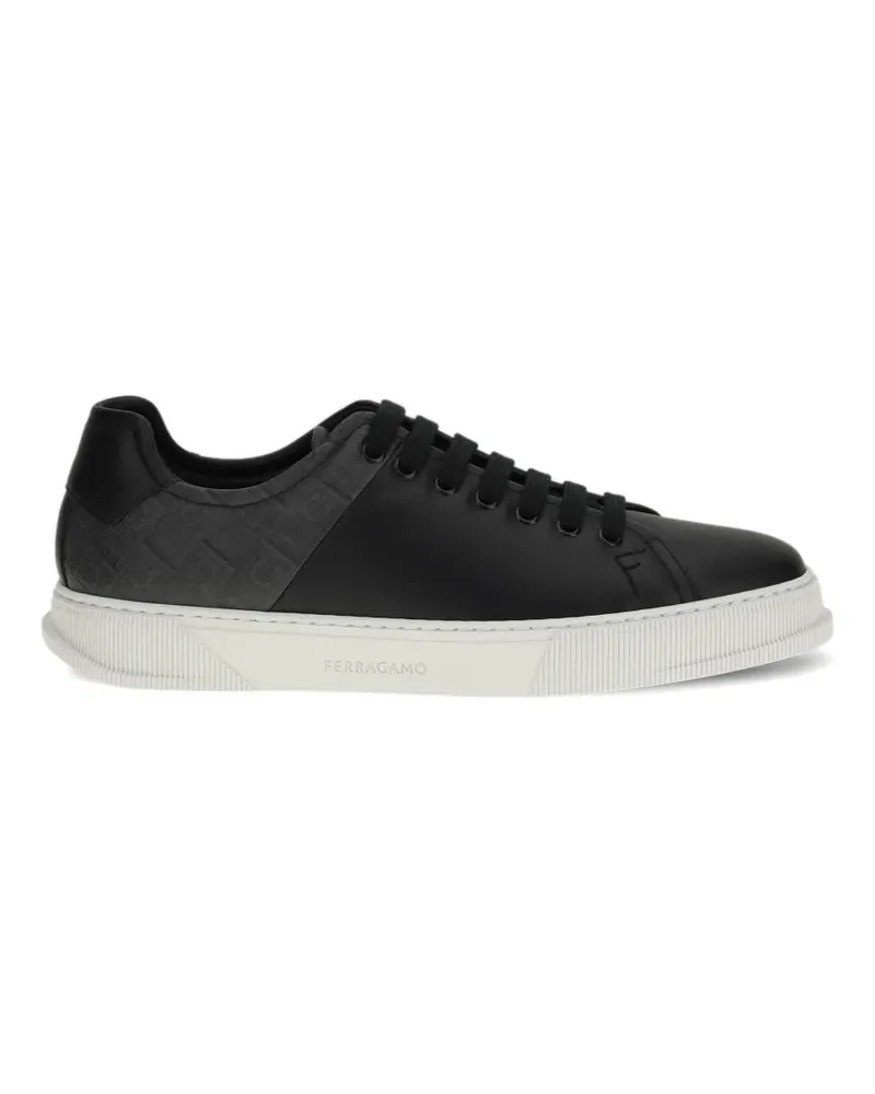 Ferragamo Sneakers mit Logo-Muster - Schwarz Schwarz