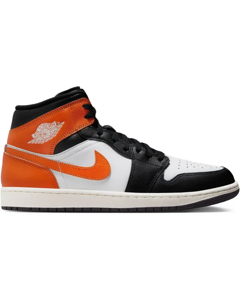 Jordan Air  1 Mid "Black Toe Starfish" Sneakers - Orange Orange