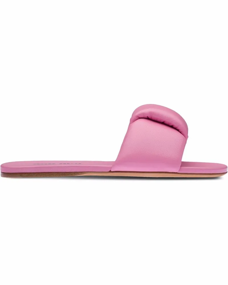 Miu Miu Pantoletten aus Leder - Rosa Rosa