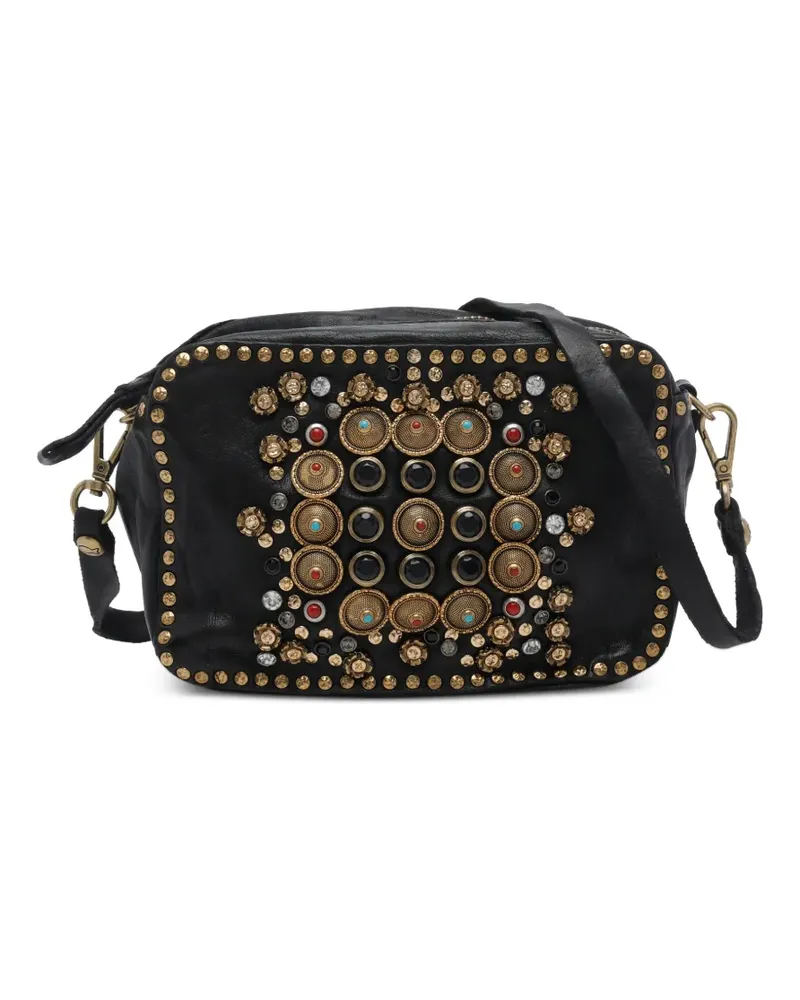Campomaggi Kate stud-embellished shoulder bag - Schwarz Schwarz