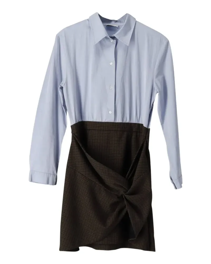 Sandro twist-detail mini dress - Blau Blau